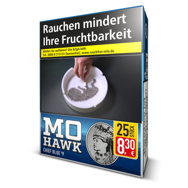 Mohawk Classic Blue Big 8 x 25 Zigaretten